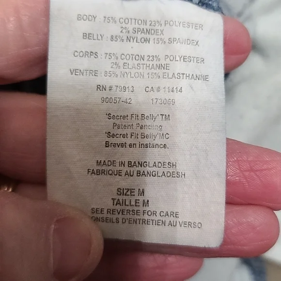 Motherhood Maternity Stretch Jeans Pockets Stretch Panel Size M EUC - Picture 8 of 9
